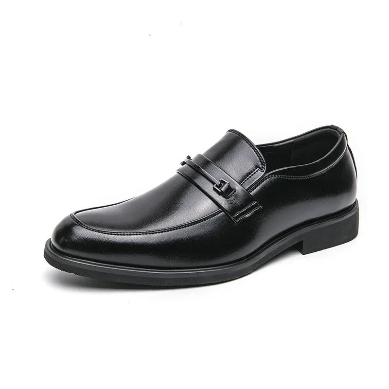 Men 2025 Fashion Loafers Shoes  New Comfy Mens Soft Sole Leather High Quality Style Men Business Thick Bottom Oxford Work Shoes