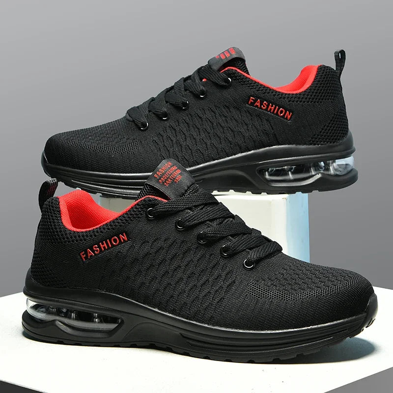 Men Running Shoes Lace Up Sneakers Fashion Lightweight Male Casual Shoes Mesh Walking Tennis Shoe Outdoor Men Shoes Plus Size 47