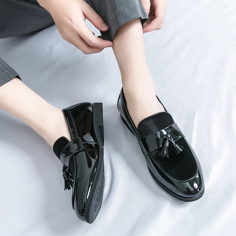 Men's Tassel Leather Shoes Men's Party Formal Loafers Casual Evening Dress Moccasins Wedding Shoes Fashion Casual Men's Shoes