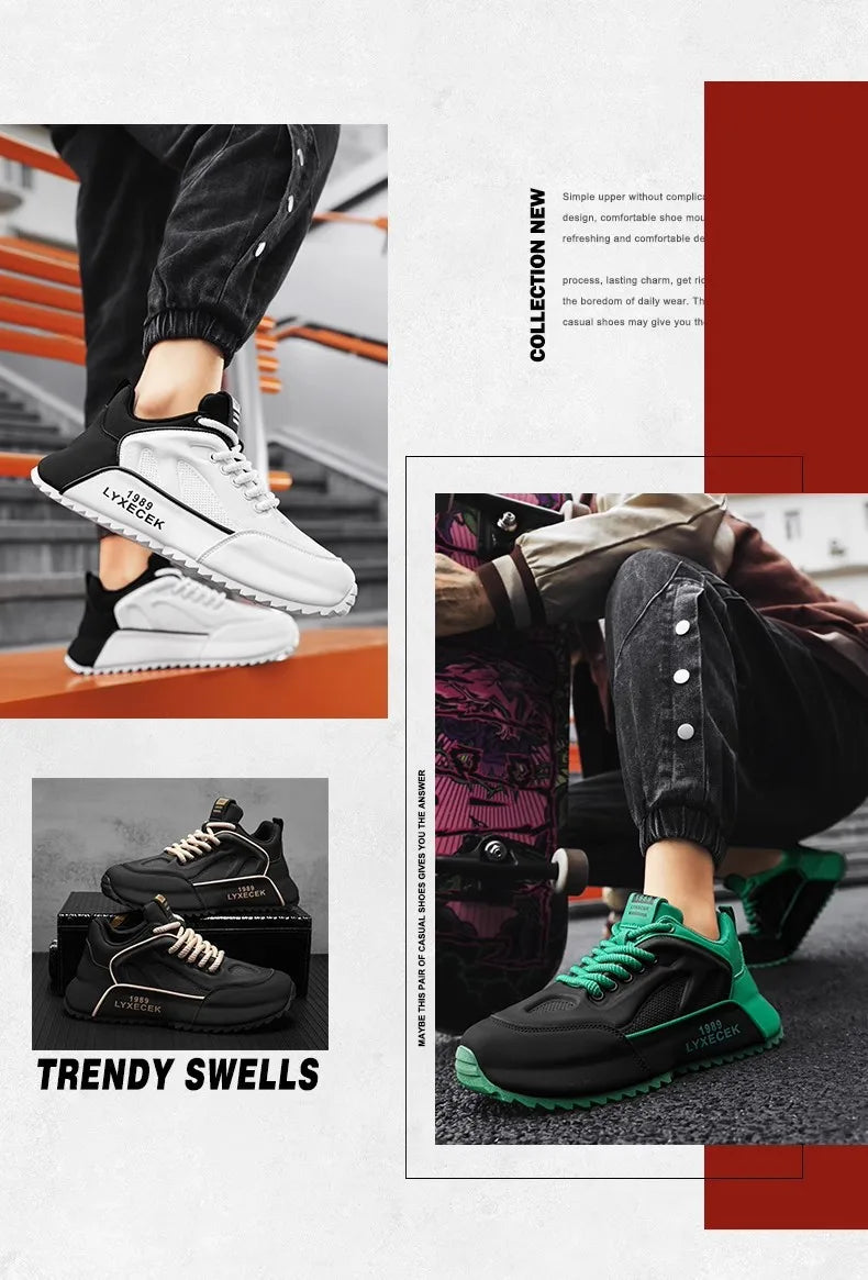 Mens Casual Fashion Sneakers Sport Shoes Men Comfortable Trainers Designer Athletic Sneakers Male Outdoor Anti Slip Running Shoe