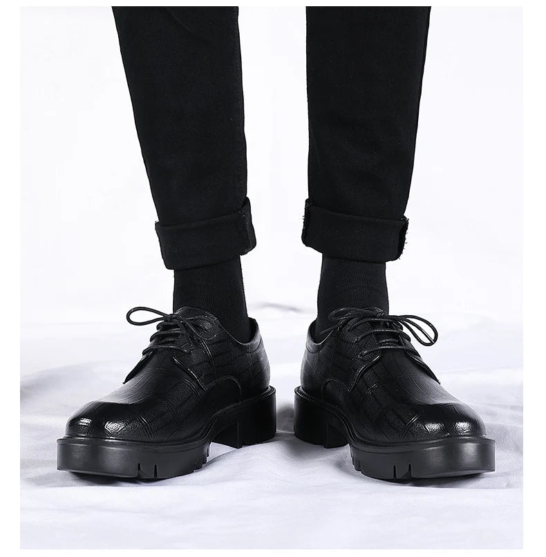 High Quality Elevator 4/7/9 Cm Men Dress Shoes Men Formal Shoes Height Increase Business Men Oxfords Footwear Suit Shoes Taller