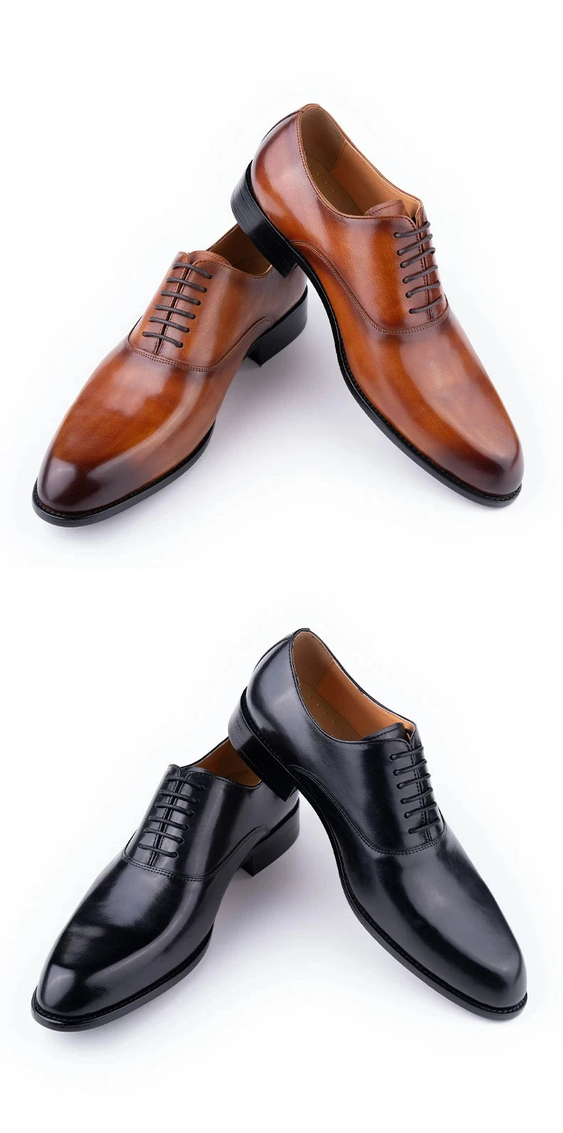 Elegant Men Leather Dress Shoe Sapato Social Masculino Party Office Suit Matches Comfortable Handcrafted Business Man's Footwear