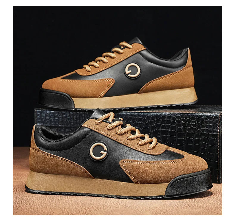 Luxury Men's Casual Shoes 2024 New High Quality Leather Shoes for Men Fashion Comfortable Sports Shoe Outdoor Men's Tennis Shoes