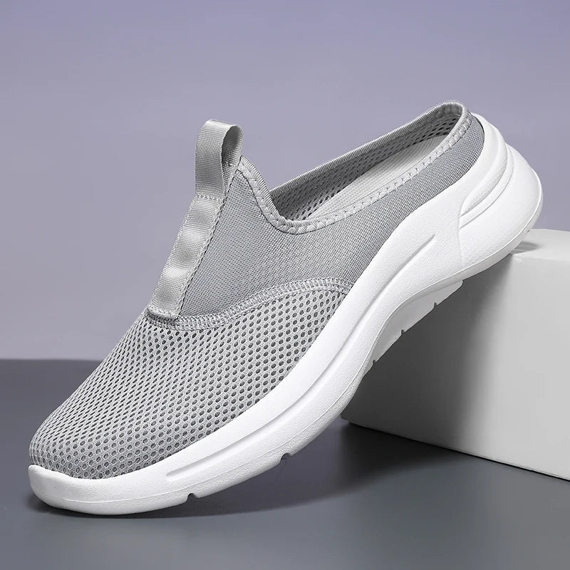 Summer Sport Casual Shoes For Men Breathable Slip On Loafers Men Sneakers Lightweight Barefoot Slippers Plus Size 39-48