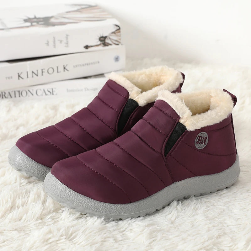 Boots Men Snow Plush Shoes Man Casual Winter Boots For Men Platform Shoes Men Hiking Men's Boots Plus Size Shoes Footwear