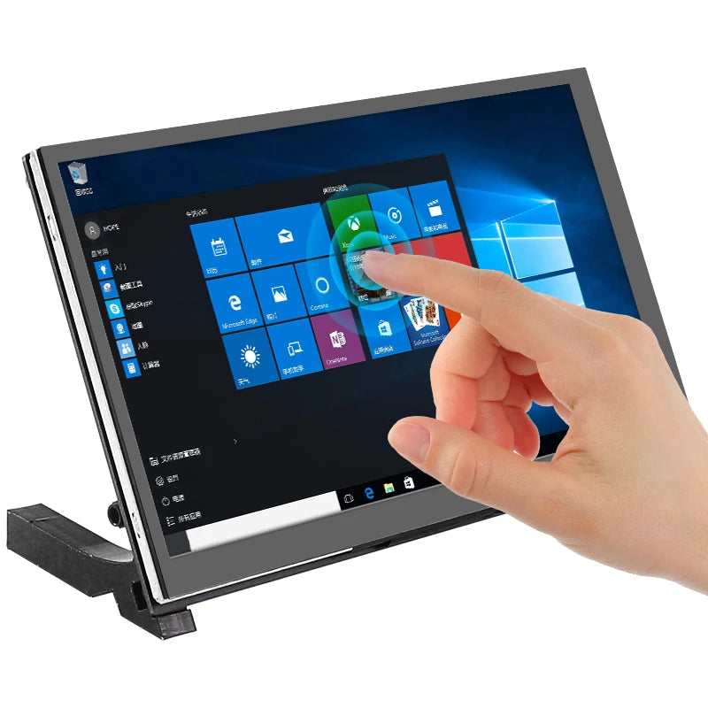 7 Inch Portable Display IPS LCD Capacitive Touch Screen 1024x600 Monitor Optional Speakers for Raspberry Pi 5 4B 3B+ Laptop PC