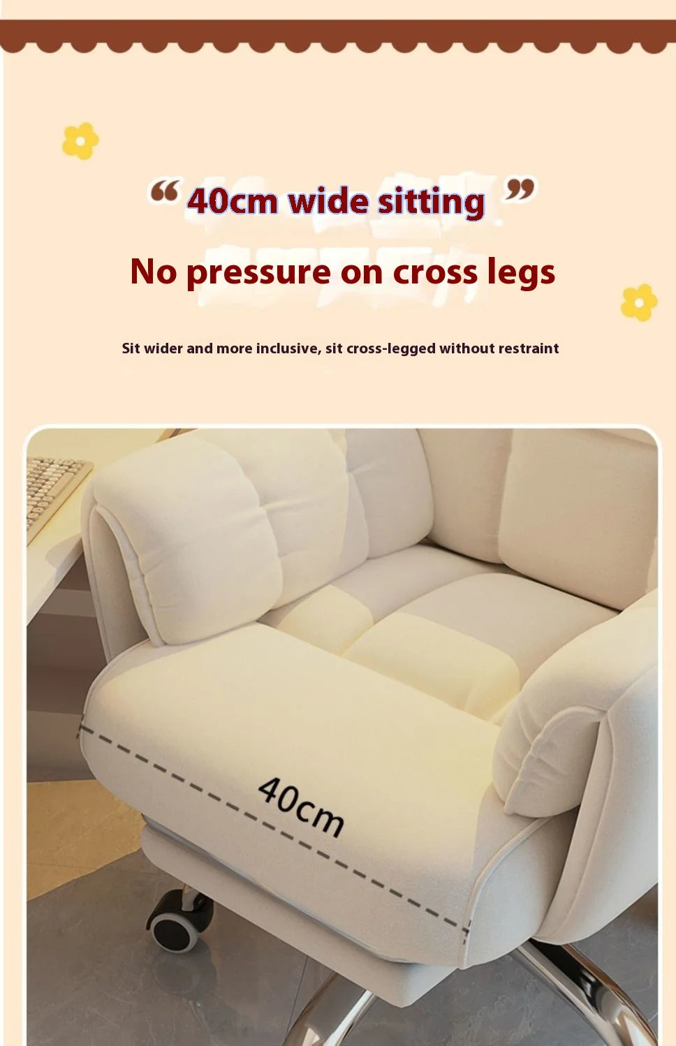 Computer Chair Comfortable Ergonomic Office Chair Lumbar Support Esports Chair 4D Adjustable Armrest Headrest Leisure Recliner