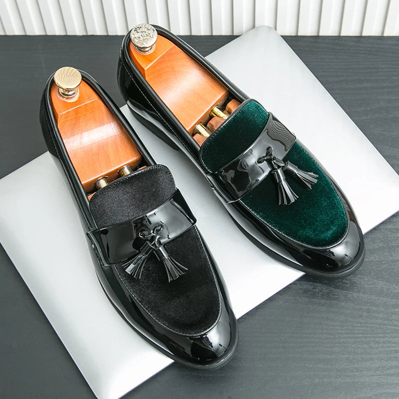 Men's Tassel Leather Shoes Men's Party Formal Loafers Casual Evening Dress Moccasins Wedding Shoes Fashion Casual Men's Shoes