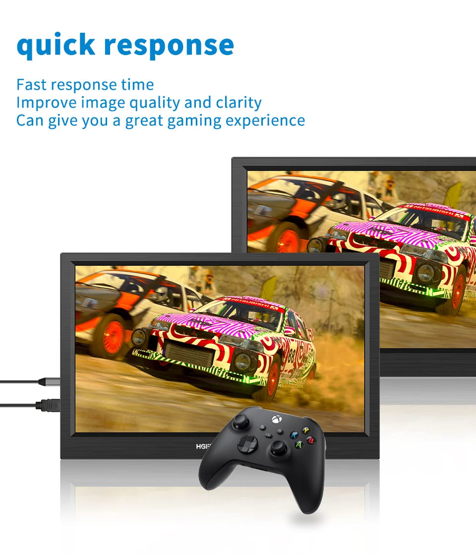 HGFRTEE 11.6inch Portable Monitor Gaming Extended Monitor HDMI-Compatible Laptop second screen For Switch/PS4/Raspberry Pi