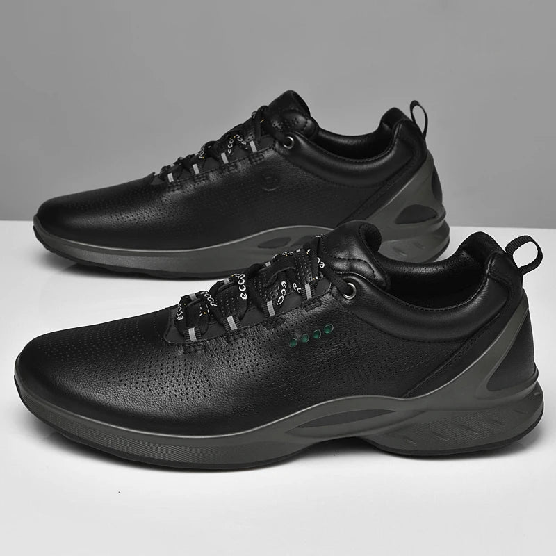 Fashion Men Shoes Men Genuine Leather Shoes Casual Lace-up Shoes Breathable Fashion Sneakers 2022 New