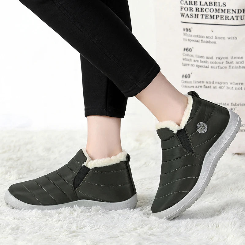Boots Men Snow Plush Shoes Man Casual Winter Boots For Men Platform Shoes Men Hiking Men's Boots Plus Size Shoes Footwear