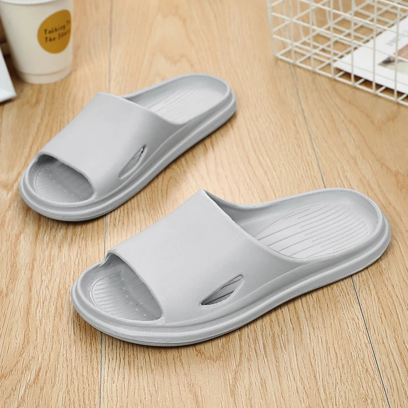 Women Men Sliders Cloud Slippers Non-Slip EVA Slippers Flip Flops with 1.6 inch Soft Thick Sole for Shower Bathroom Pool Beach