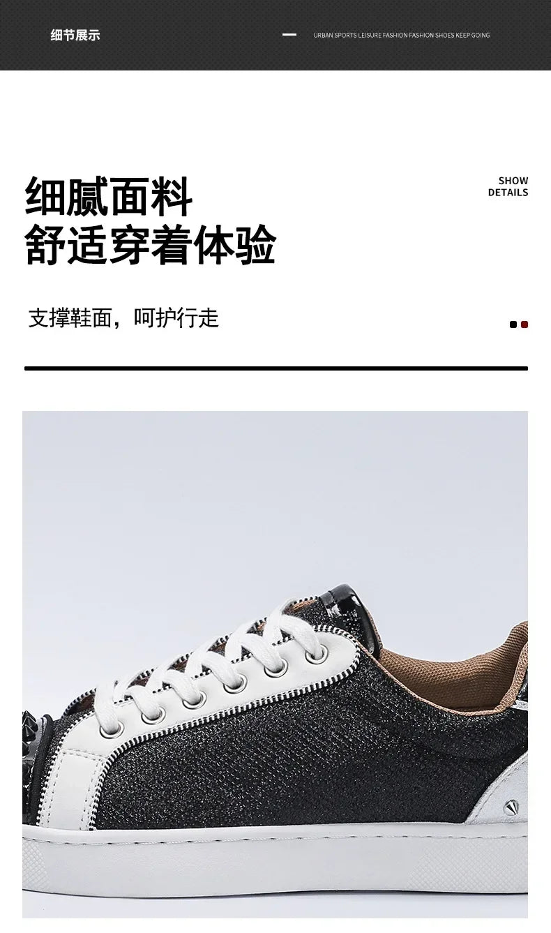 Fashion Men's Casual Shoes Leather Board Shoes for Men High Quality Classic Comfortable Breathable Male Leisure Shoes 2024 New