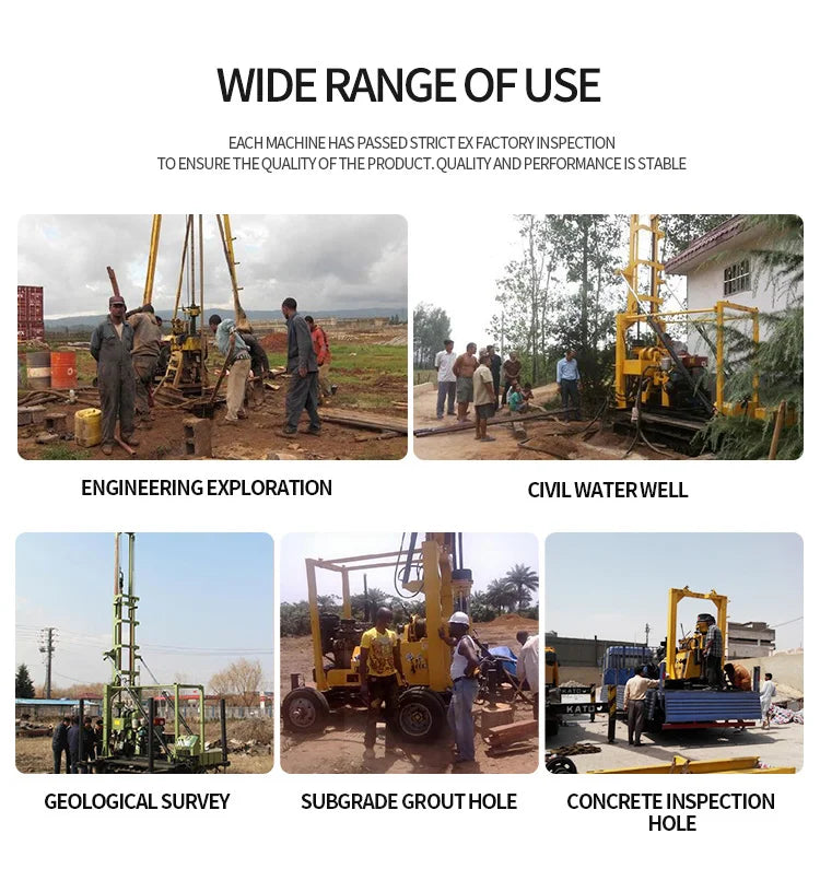 Core Drilling Rig Equipment for Geological Survey Civil Use and Subsurface Concrete Investigation Work