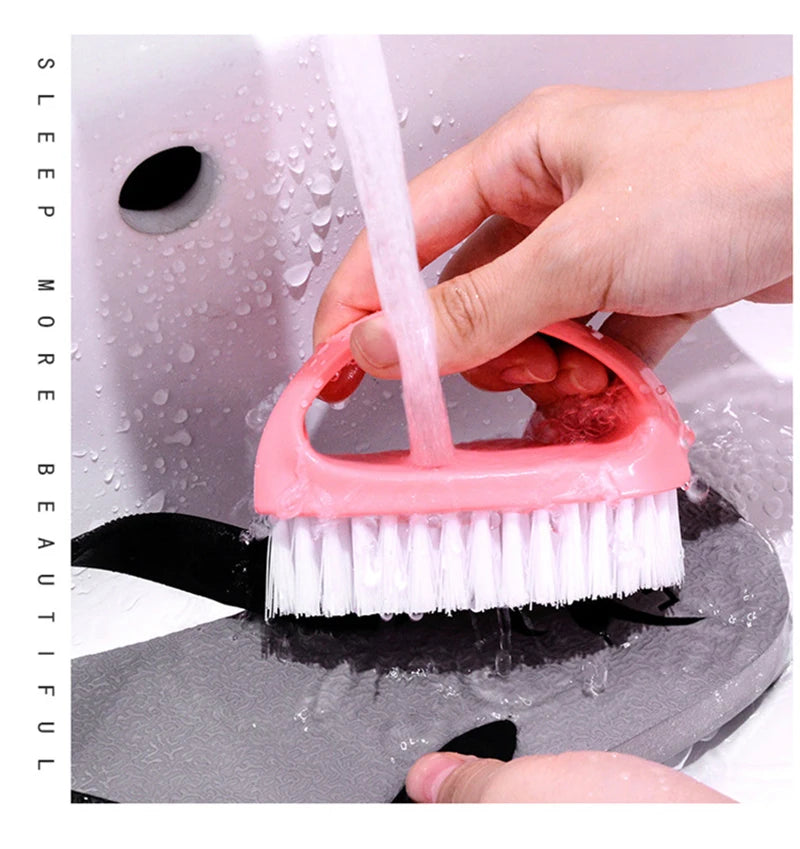 Household Cleaning Brush Candy-colored Laundry Brush Egg-shaped Shoe Brush Universal Cleaning Brush Clothing Brush Cleaning Tool