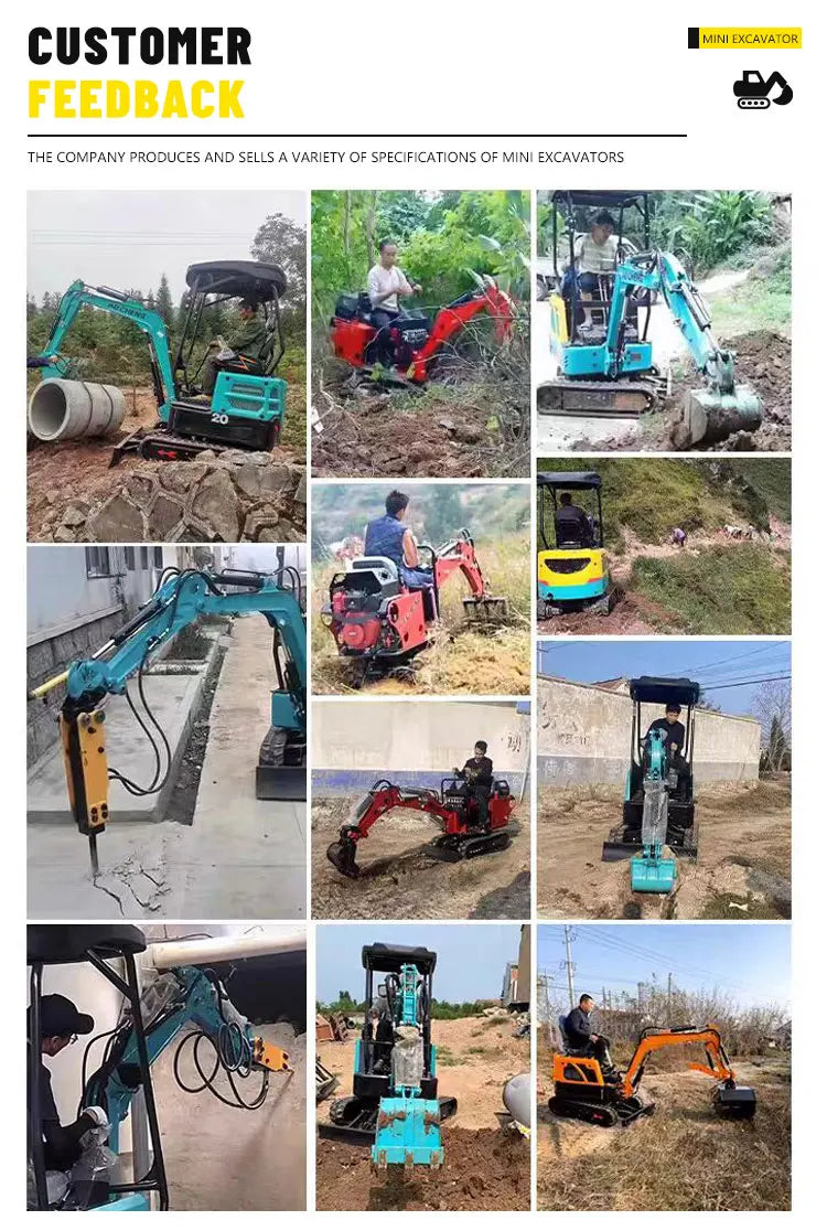 Mini Excavator 1.8T Telescopic Track EPA Engine Customized Affordable Price for Construction Equipment