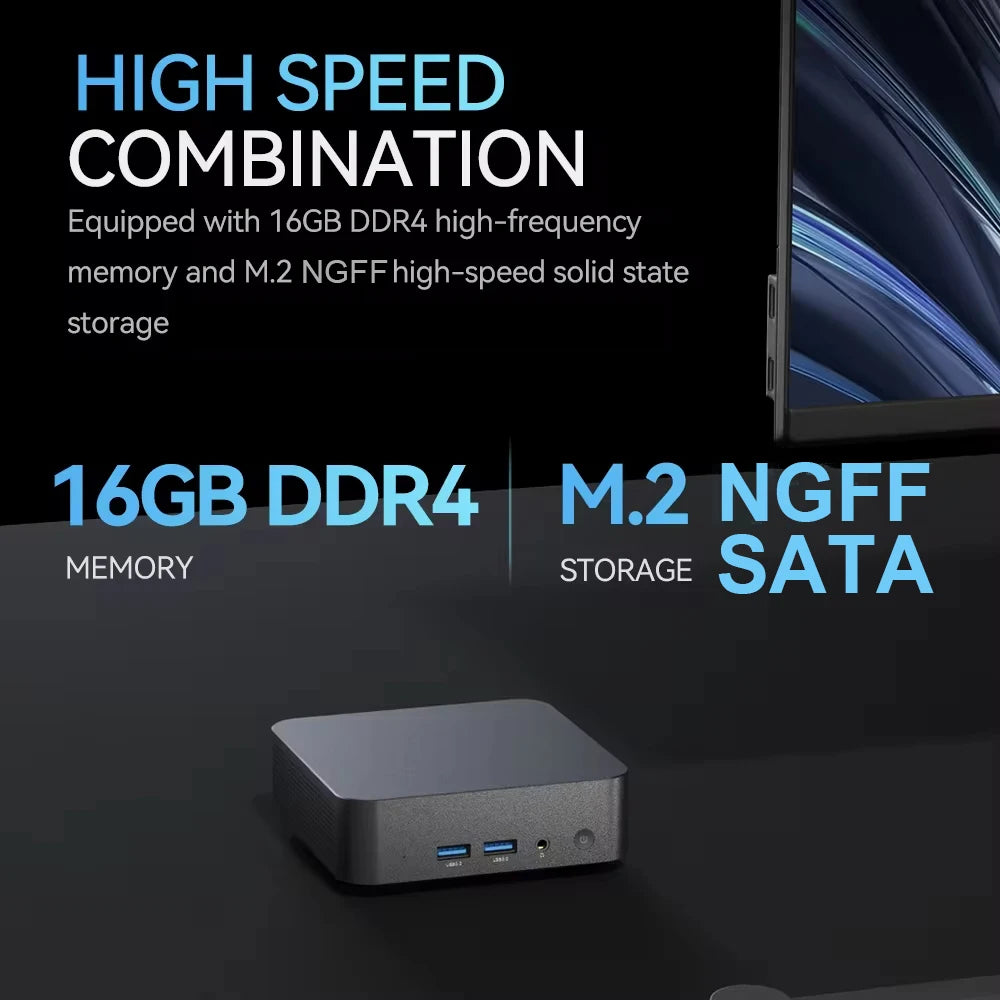 2025 Intel Core i9 8950HK N5095A Mini PC Computer Windows 11 16GB 1TB 2TB 4K Gaming Computer WiFi6 USB Portable Mini Desktop PC