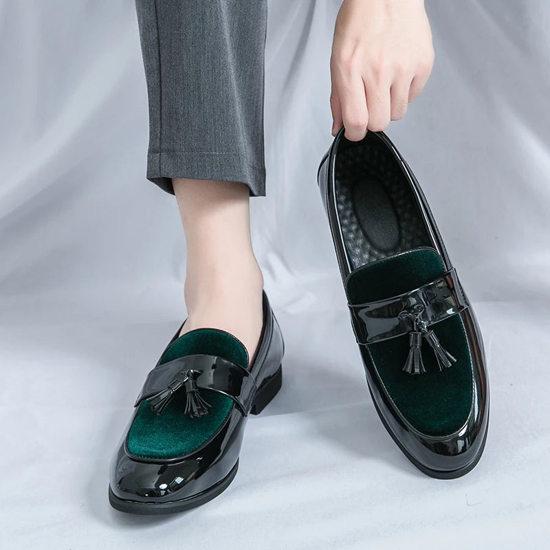 Men's Tassel Leather Shoes Men's Party Formal Loafers Casual Evening Dress Moccasins Wedding Shoes Fashion Casual Men's Shoes