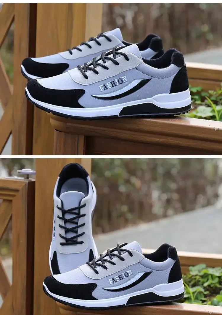2024 New Men's Sneakers Retro running Shoes for men Thick Bottom patchwork male Sports shoes Trendy Sneakers male Zapatos Hombre