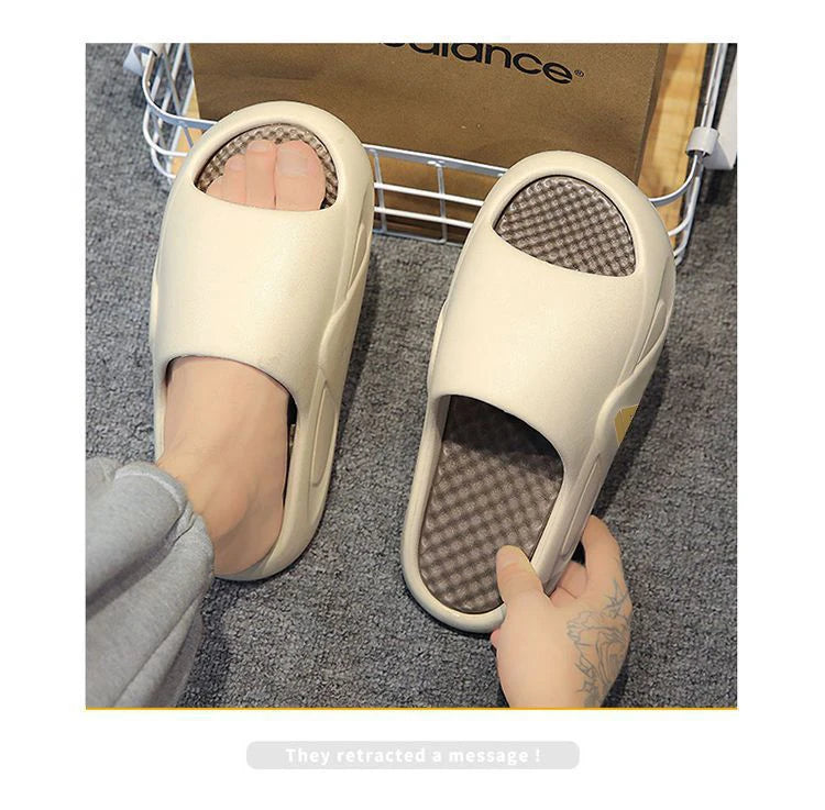 Summer Thick Sole Slippers Men Women EVA Soft Bottom Indoor Home Slides Sandals Light Beach Shoes Male Slippers Flip Flops