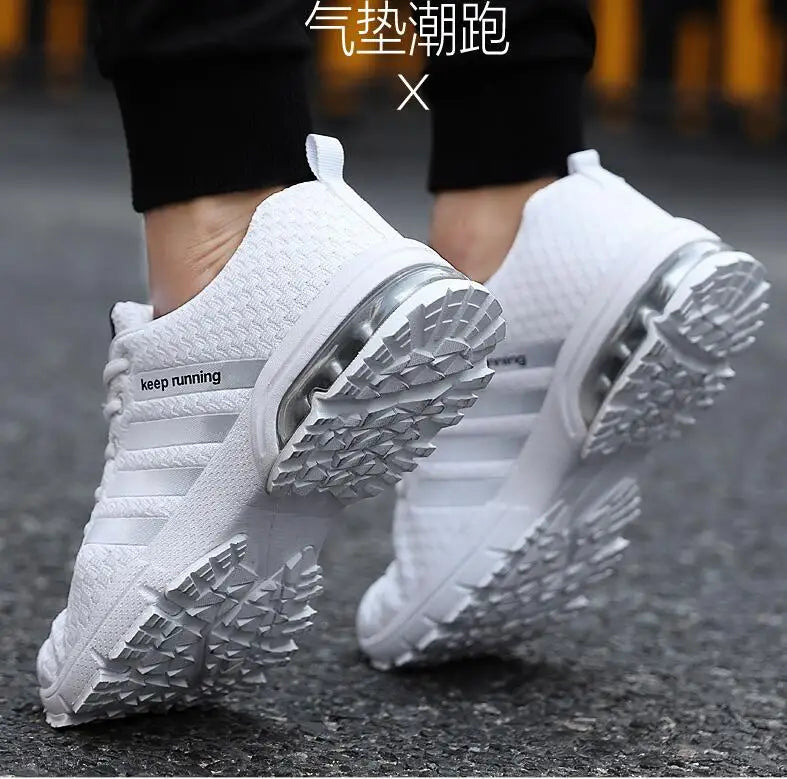 2022 New Men Shoes Casual White Sneakers Mens Trainers Air Cushion Men Sneakers Leisure Blue Shoes Men Tenis