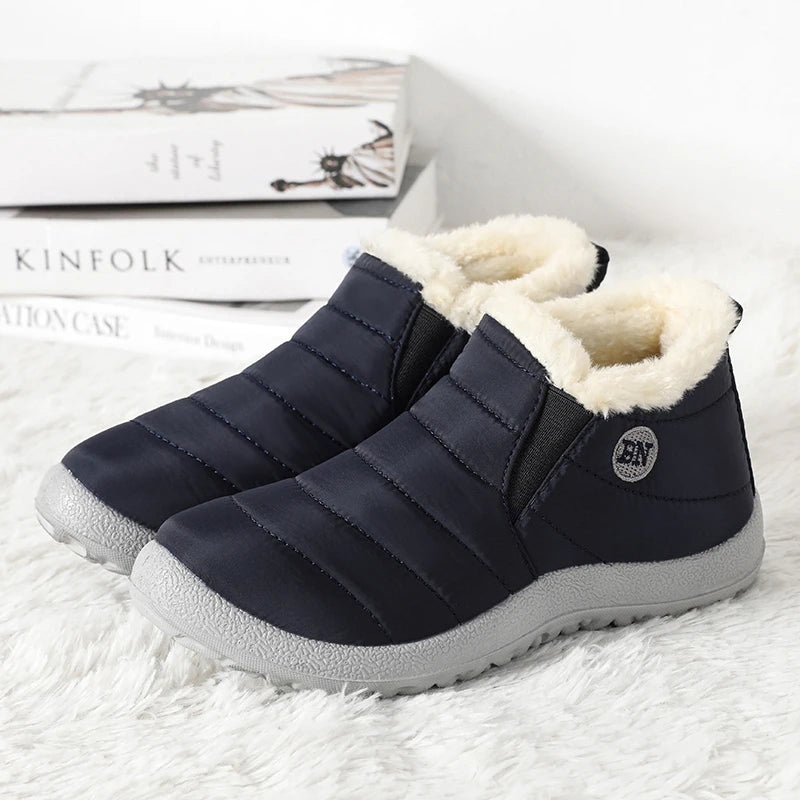 Boots Men Snow Plush Shoes Man Casual Winter Boots For Men Platform Shoes Men Hiking Men's Boots Plus Size Shoes Footwear