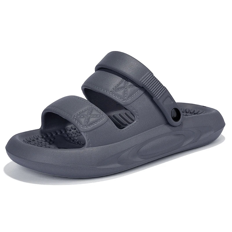 Men's Summer Soft Sole Comfortable Casual Sandals Fashion Simple Lightweight Slippers Outdoor Anti slip Waterproof Beach Shoes
