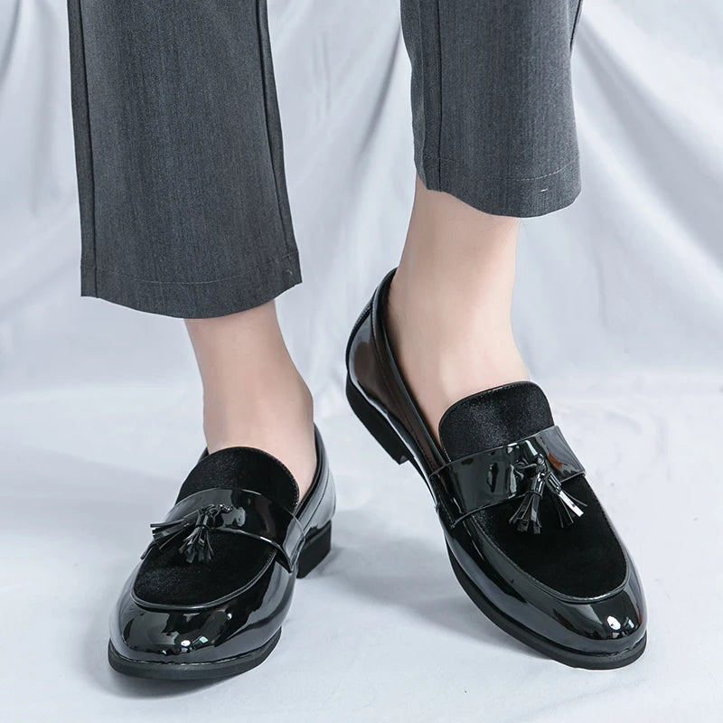 Men's Tassel Leather Shoes Men's Party Formal Loafers Casual Evening Dress Moccasins Wedding Shoes Fashion Casual Men's Shoes