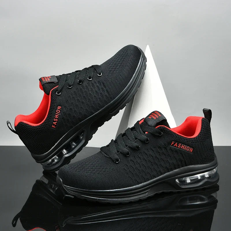 Men Running Shoes Lace Up Sneakers Fashion Lightweight Male Casual Shoes Mesh Walking Tennis Shoe Outdoor Men Shoes Plus Size 47