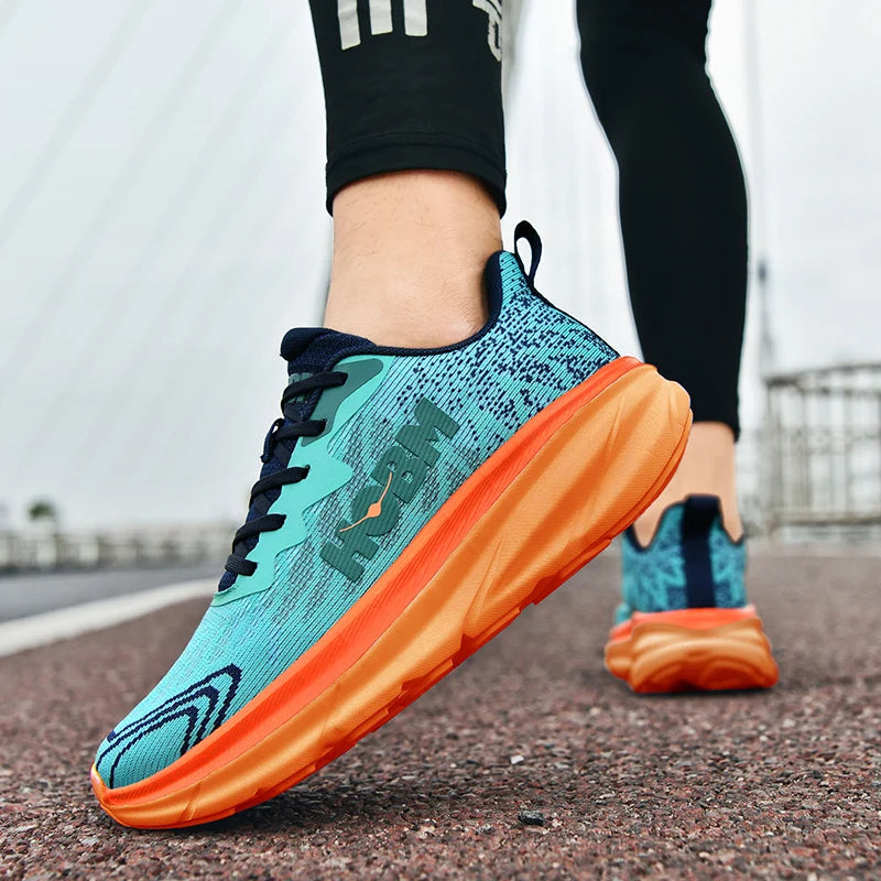 Men Sneakers Marathon Men Sports Running Sports Shoes Breathable Lightweight Women's Comfortable Athletic Shoe Nonskid Sneakers