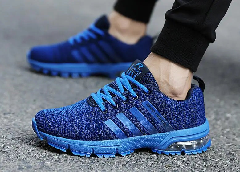 2022 New Men Shoes Casual White Sneakers Mens Trainers Air Cushion Men Sneakers Leisure Blue Shoes Men Tenis