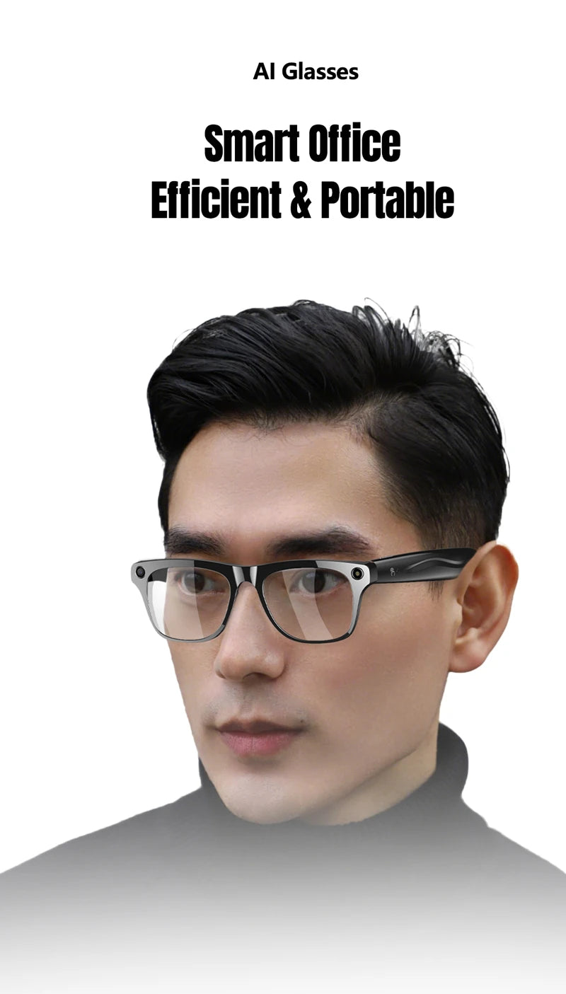 Xiaomi 6K HD AI Smart Glasses Photochromic Multifunction Bluetooth Calling Voice Assistant Music Player Translate Camera Glasses