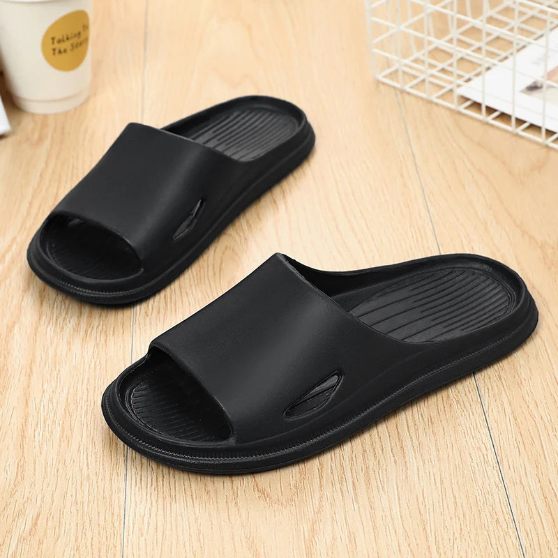 Women Men Sliders Cloud Slippers Non-Slip EVA Slippers Flip Flops with 1.6 inch Soft Thick Sole for Shower Bathroom Pool Beach