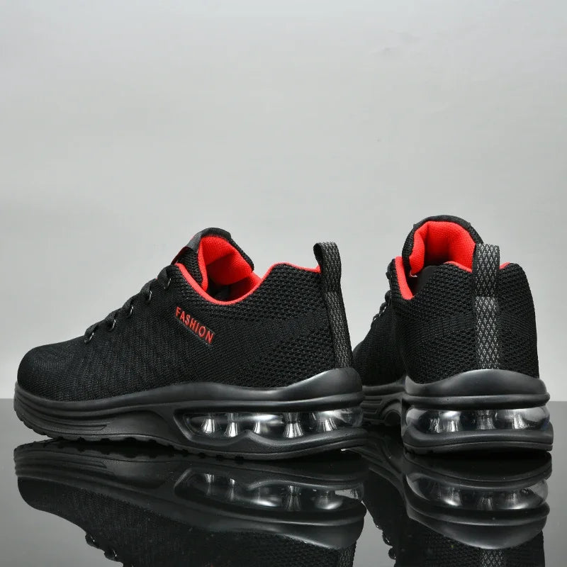 Men Running Shoes Lace Up Sneakers Fashion Lightweight Male Casual Shoes Mesh Walking Tennis Shoe Outdoor Men Shoes Plus Size 47
