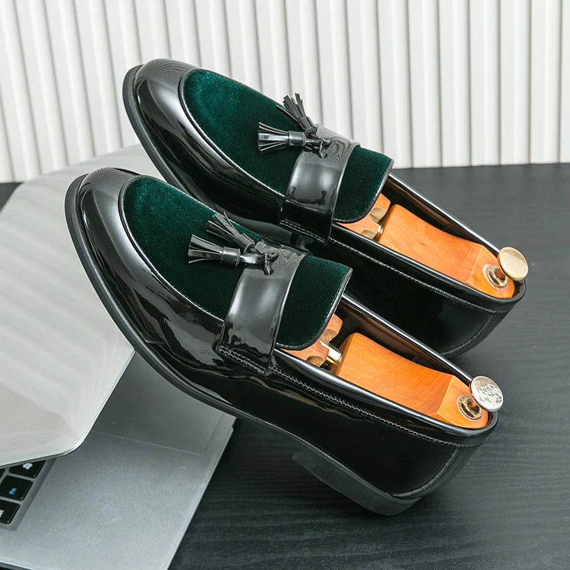 Men's Tassel Leather Shoes Men's Party Formal Loafers Casual Evening Dress Moccasins Wedding Shoes Fashion Casual Men's Shoes