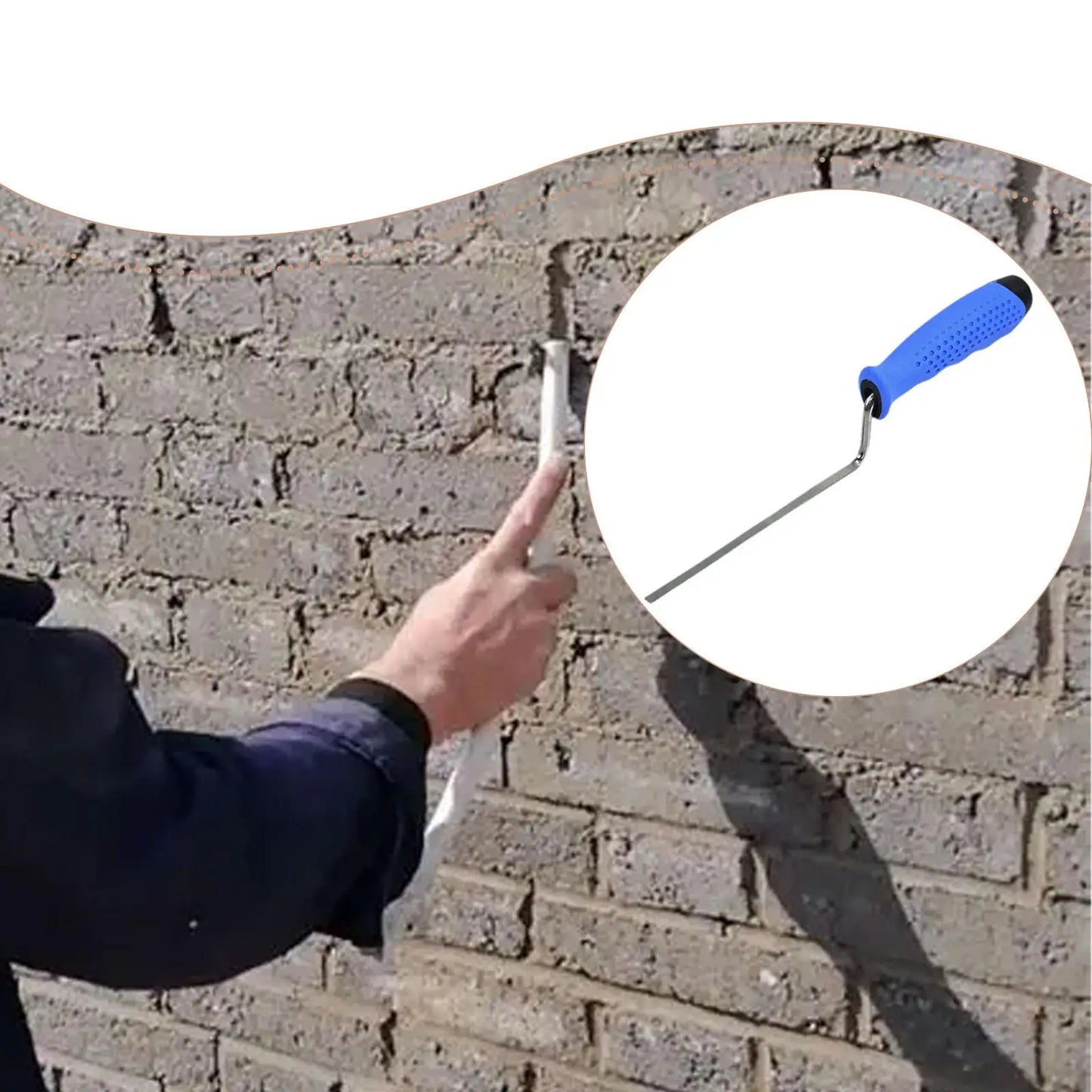 er Construction Hand Tool Easy Maintenance Cleaning Versatile Concrete Masonry Mortar Repair Tool Trowel