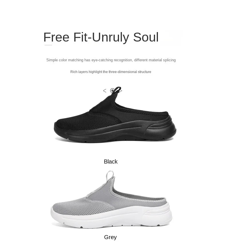 Summer Sport Casual Shoes For Men Breathable Slip On Loafers Men Sneakers Lightweight Barefoot Slippers Plus Size 39-48
