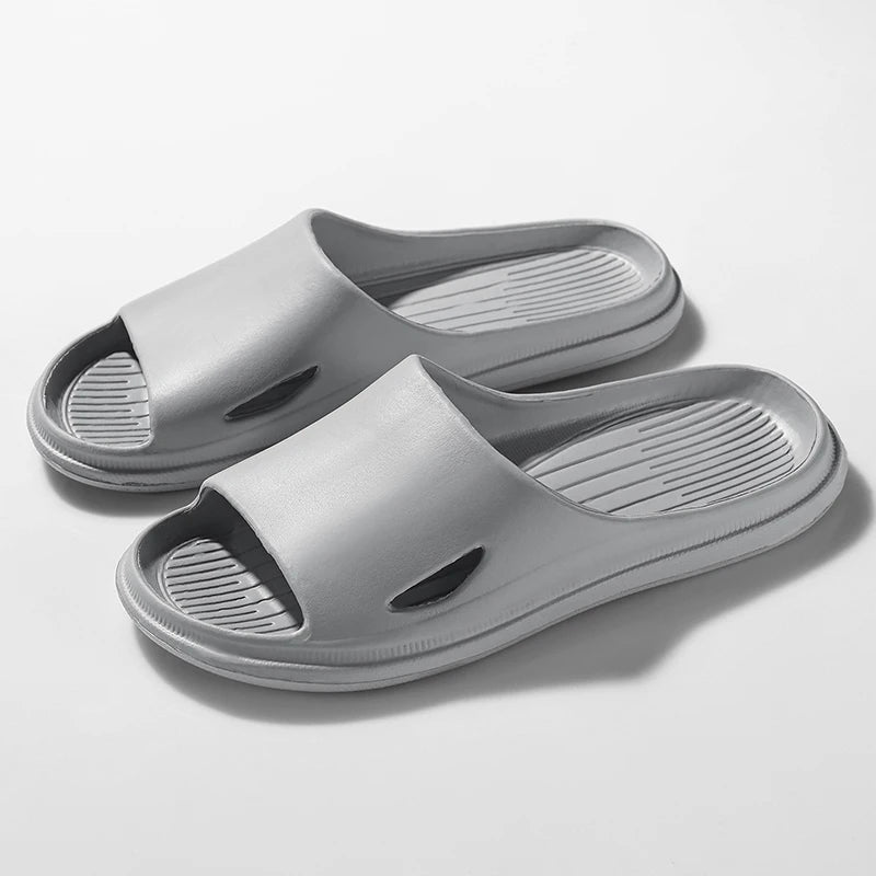 Women Men Sliders Cloud Slippers Non-Slip EVA Slippers Flip Flops with 1.6 inch Soft Thick Sole for Shower Bathroom Pool Beach