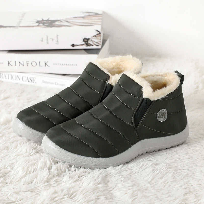 Boots Men Snow Plush Shoes Man Casual Winter Boots For Men Platform Shoes Men Hiking Men's Boots Plus Size Shoes Footwear
