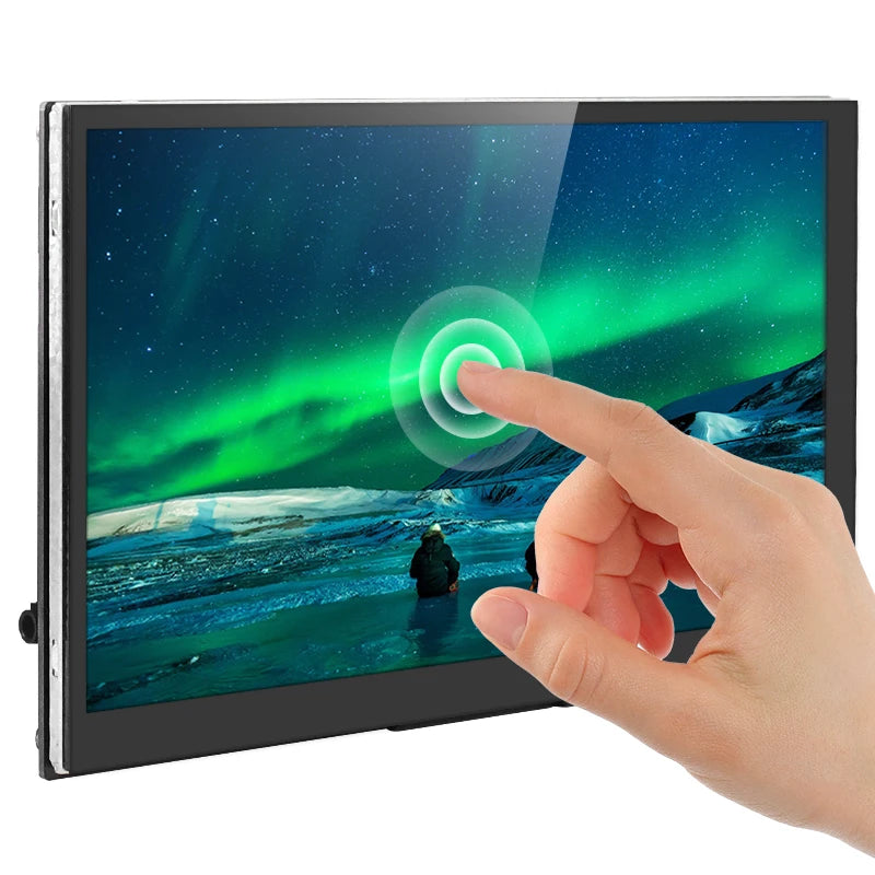 7 Inch Portable Display IPS LCD Capacitive Touch Screen 1024x600 Monitor Optional Speakers for Raspberry Pi 5 4B 3B+ Laptop PC