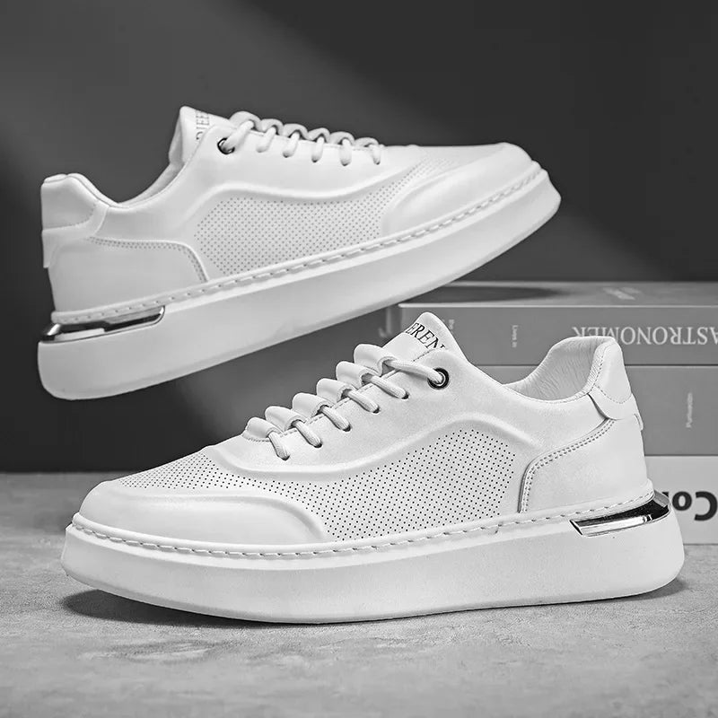 Casual Shoes For Men 2024 New Fashion Platform Sneakers Non-slip Comfortable Men's Shoe Male White Chunky Sports Running Shoes