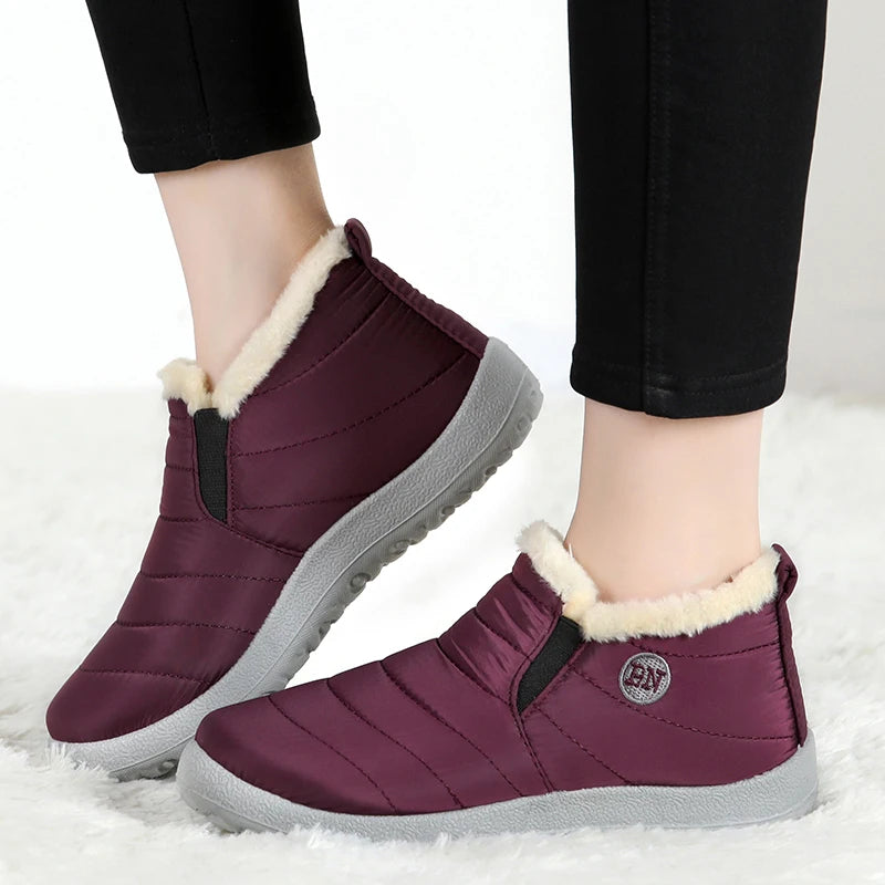 Boots Men Snow Plush Shoes Man Casual Winter Boots For Men Platform Shoes Men Hiking Men's Boots Plus Size Shoes Footwear