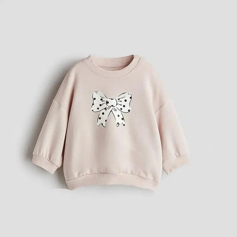 Kids Fashion Casual Costume Round Neck Tops Outer Wear Boys Baby Lovely Simple Versatile Hoodies 2025 New Spring Autumn Clothes