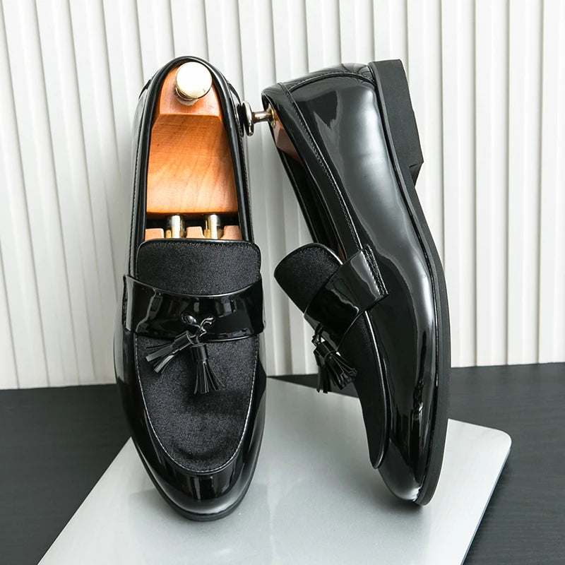 Men's Tassel Leather Shoes Men's Party Formal Loafers Casual Evening Dress Moccasins Wedding Shoes Fashion Casual Men's Shoes