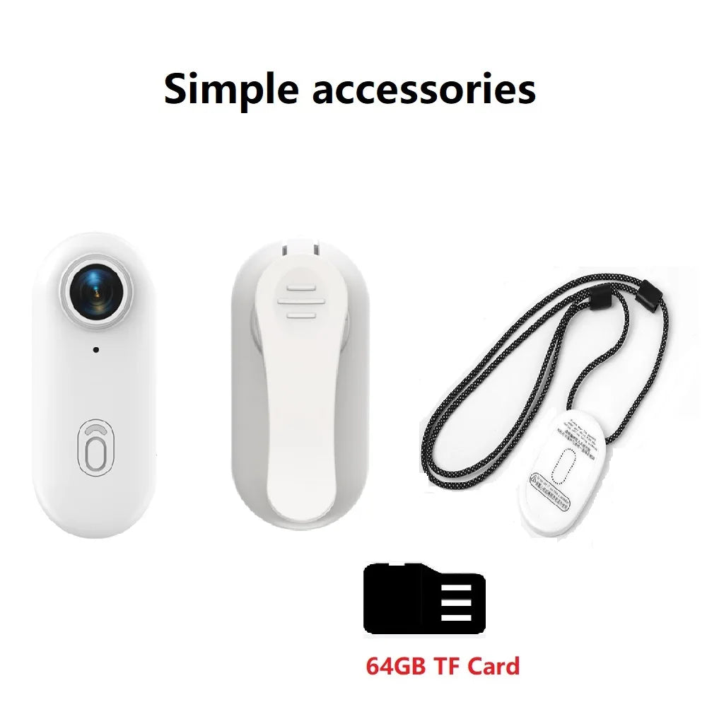 4K Thumb Action Camera, HD Sports Camera, Digital Image Stabilization, Automatic Exposure, 800mAh Battery, Rechargeable Lithium