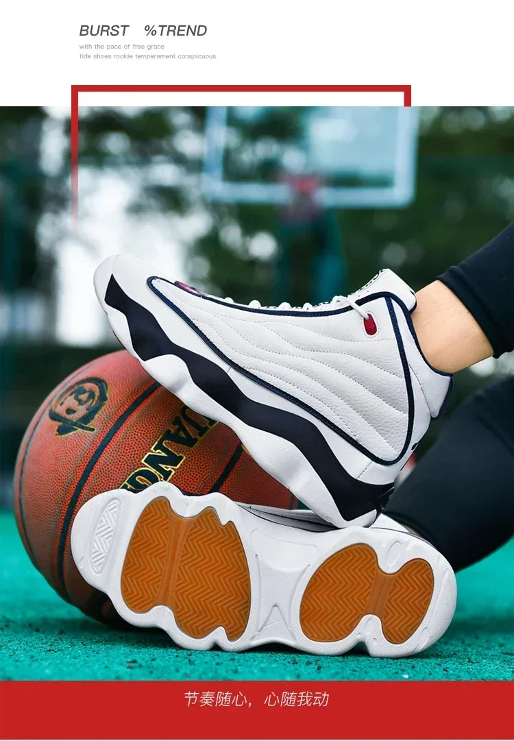 Men's  High Quality Basketball Shoes  Top Cushioning Non-Slip Wearable Sports   Athletic  Sneakers for Women