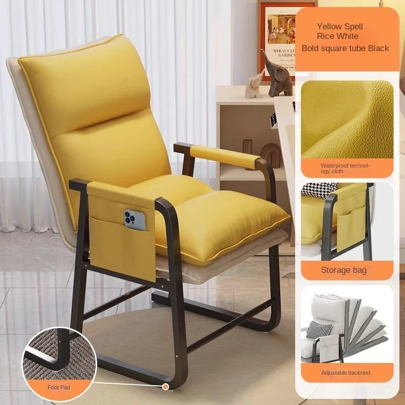 OLEVO Computer Chair For Home Use Comfortable Backrest Lazy Person Sofa Folding Recliner Study Office Chair Desk chair news