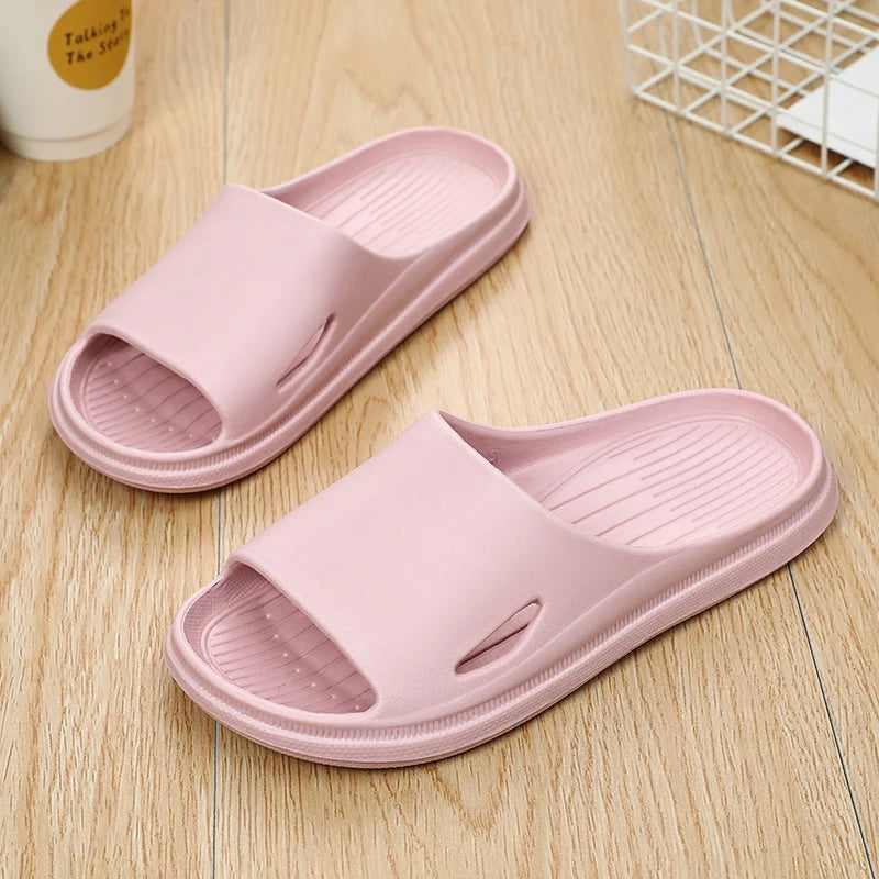 Women Men Sliders Cloud Slippers Non-Slip EVA Slippers Flip Flops with 1.6 inch Soft Thick Sole for Shower Bathroom Pool Beach