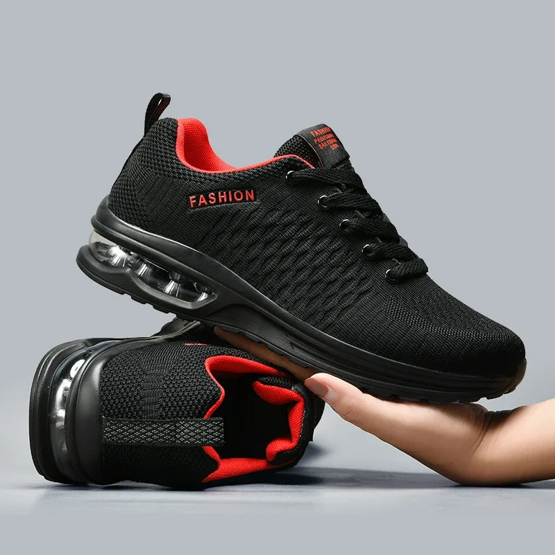 Men Running Shoes Lace Up Sneakers Fashion Lightweight Male Casual Shoes Mesh Walking Tennis Shoe Outdoor Men Shoes Plus Size 47