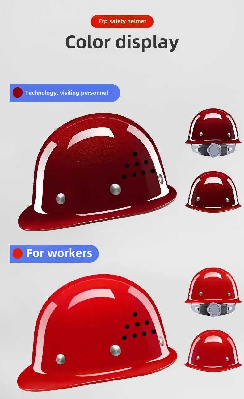 Thickening Breathable Impact Resistant ABS Safety Helmet for Construction Site Helmet for Construction Protection